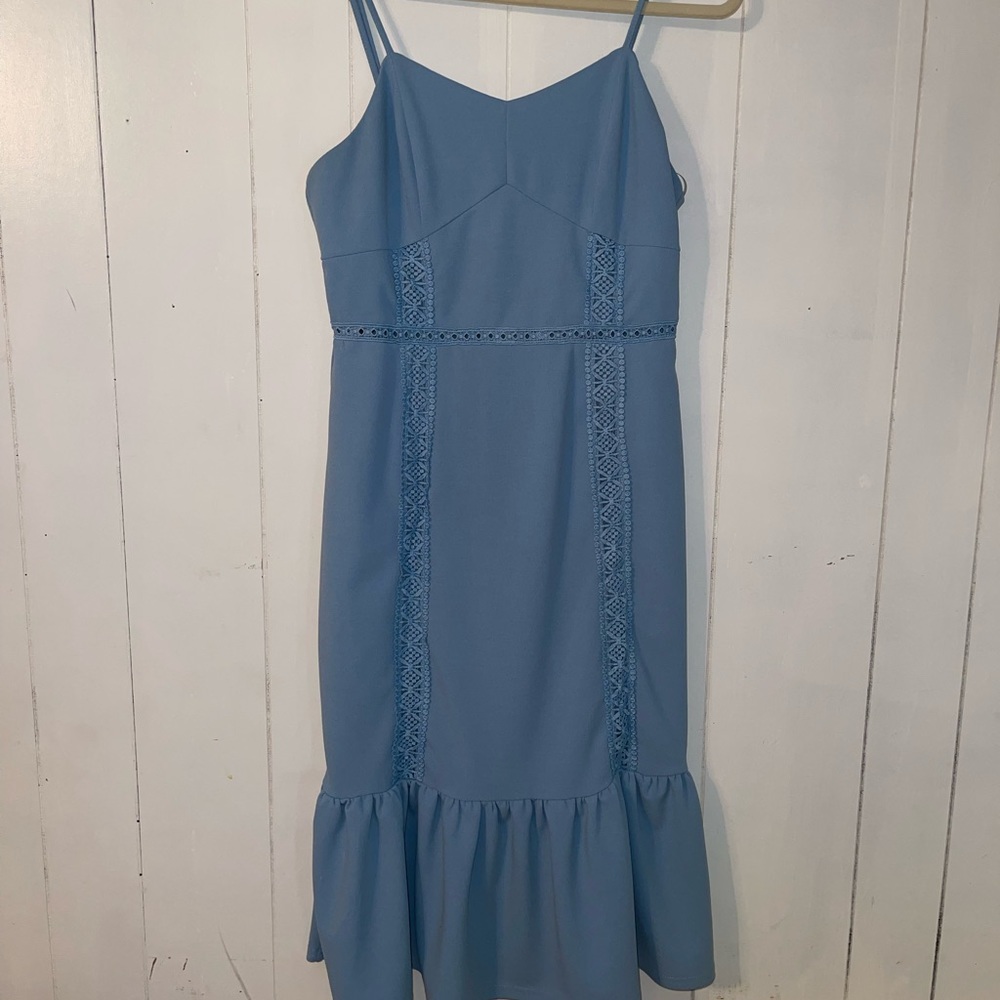 Baby blue dress